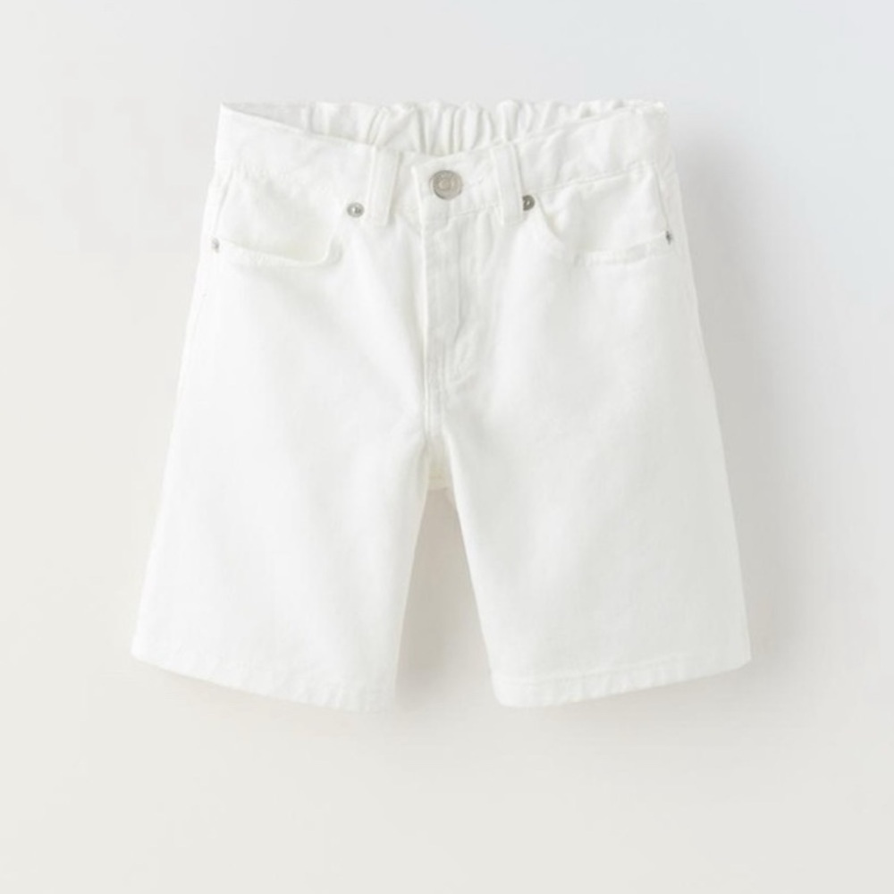 ZARA BAGGY FIT DENIM SHORTS